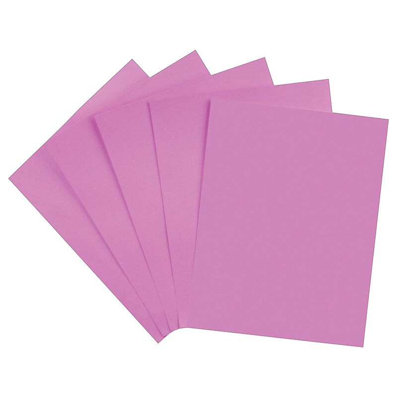 Staples Brights Multipurpose Paper, 24 lbs., 8.5" x 11", Purple, 500/Ream (20110) image 1