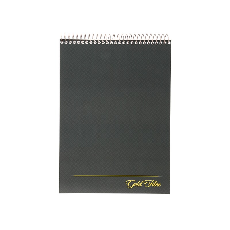 Ampad Gold Fibre Designer Series Notepad, 8.5" x 11.75", Wide, White, 70 Sheets/Pad (20-813) image 1