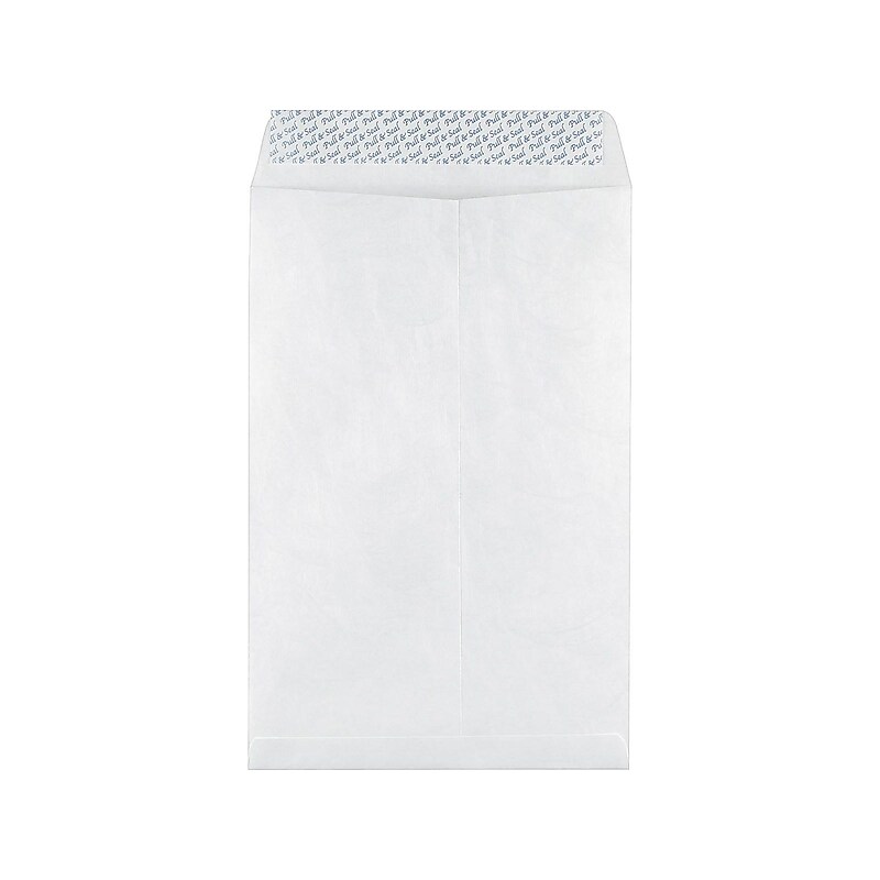 Staples Tyvek EasyClose Catalog Envelopes, 10"L x 15"H, White, 100/Box (SPL17157) image 1