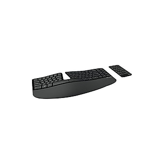 Microsoft Sculpt Ergonomic For Business Wireless Keyboard, Black (5KV-00001)