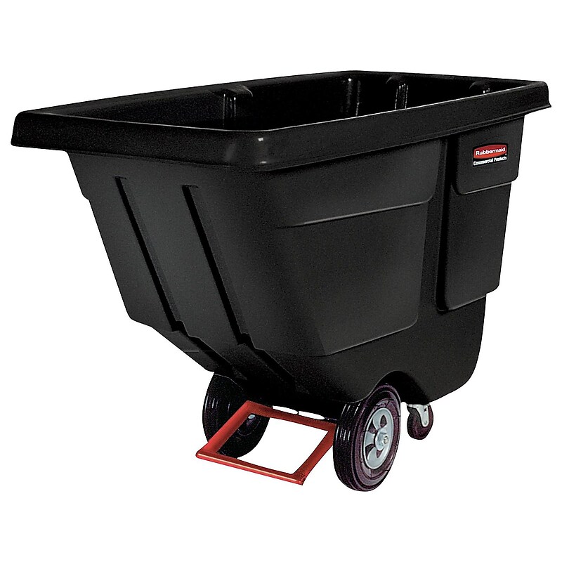 Rubbermaid Commercial Tilt Truck, 450 lbs., Black (FG130400BLA) image 1