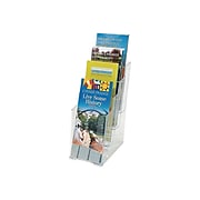 Staples Literature Holder, 4.25", Clear Plastic (ZS93028A)