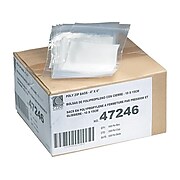 4"W x 6"L Reclosable Poly Bag, 2.0 Mil, 1000/Carton (47246)