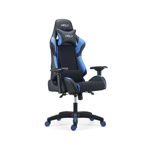 Staples Helix Gaming Chair with Cooling Technology, Blue (53100) | Staples