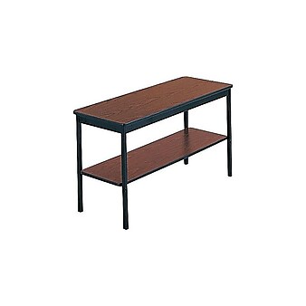 Barricks 48"W Utility Table, Walnut (UTS)