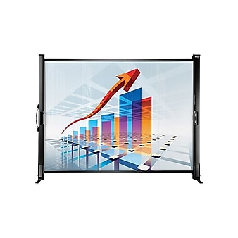 Epson Ultra Portable 50" Portable Manual Tabletop Projector Screen, White (V12H002S4Y)