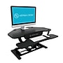 VersaDesk PowerPro 36"W Electric Adjustable Standing Corner Desk Converter, Black (VT77136330101)~#|#~sp37325829_sc7