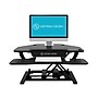 VersaDesk PowerPro 36"W Electric Adjustable Standing Corner Desk Converter, Black (VT77136330101)~#|#~sp37325830_sc7