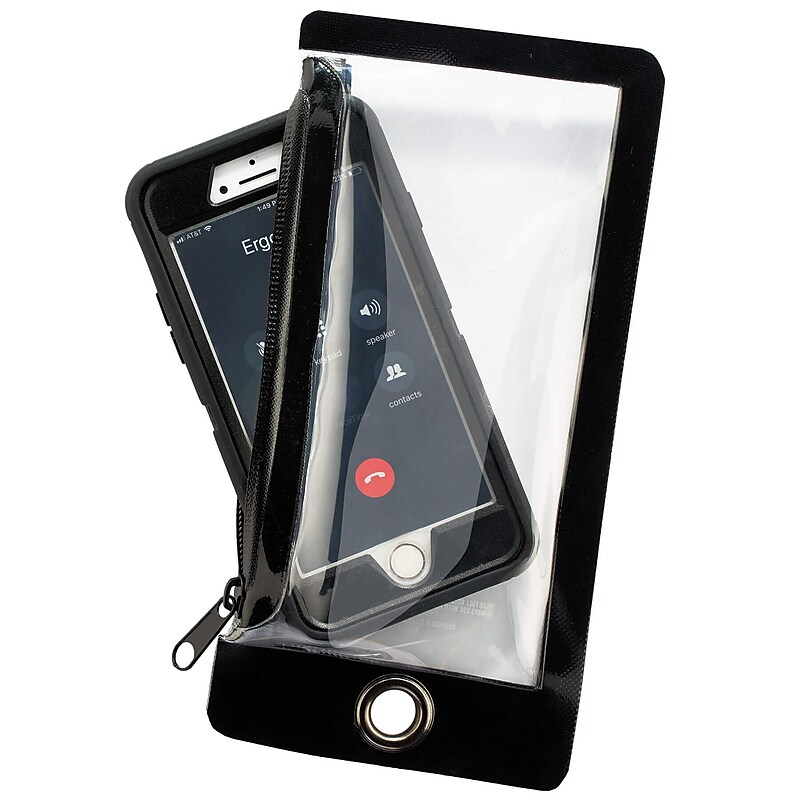 ErgodyneSquids® 3760 Water Resistant Phone Pouch & Trap, Clear, Standard (19762) image 1