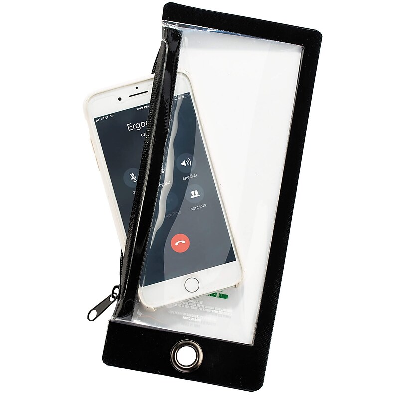Ergodyne Squids® 3760 Water Resistant Phone Pouch & Trap, Clear, Plus (19763) image 1