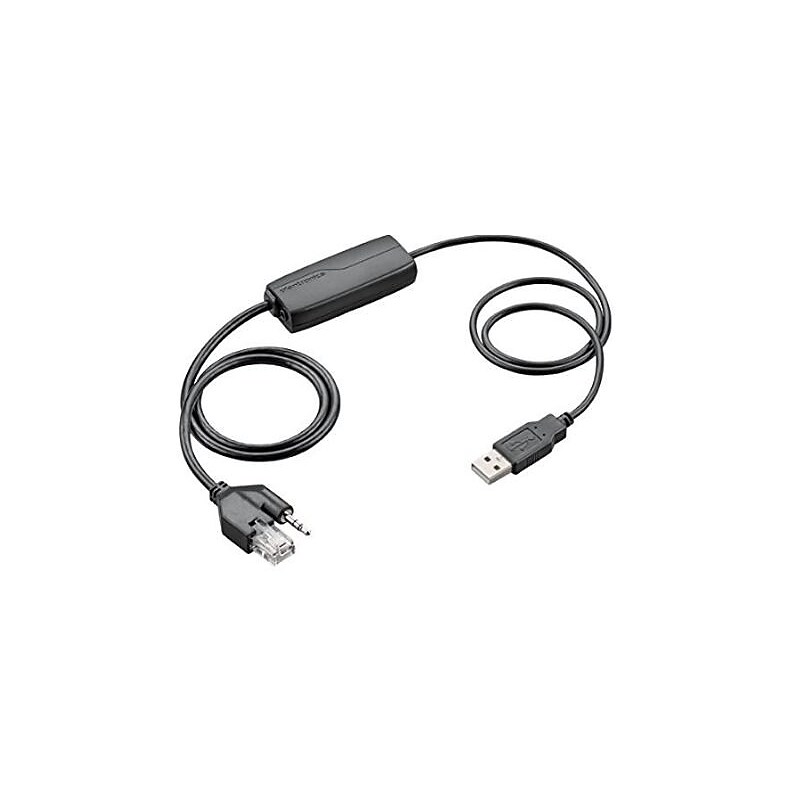 Plantronics Electronic Hook Switch Cable, Black (APU-76) image 1