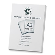 Empire Imports Multi-Purpose Paper, 24 lb., A3 Size, White, 250 Sheets/Ream (A324R)