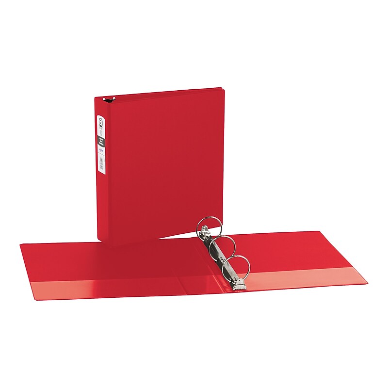 Avery 2" 3-Ring Non-View Binders, Matte Red (03510) image 1