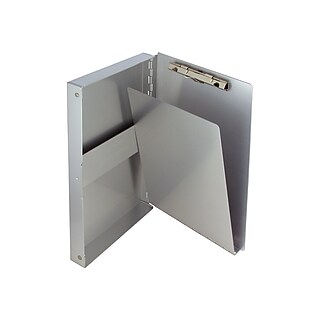 Staples® Aluminum Storage Clipboard, Legal Size, Gray/Silver