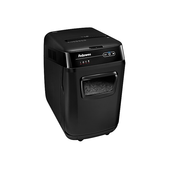 Fellowes AutoMax 200C 200-Sheet Cross-Cut Multi-Media Commercial
