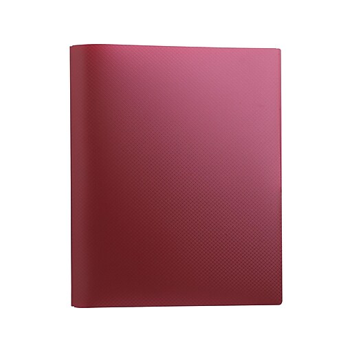 Staples 2Pocket Presentation Folder, Burgundy (21611CC/20649) Staples