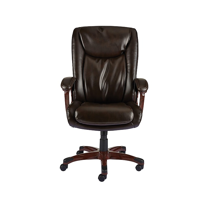 Staples® Westcliffe Ergonomic Leather Swivel Executive Chair