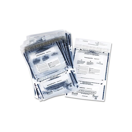 PMC58008 Pm Company Clear Dual Deposit Bags 