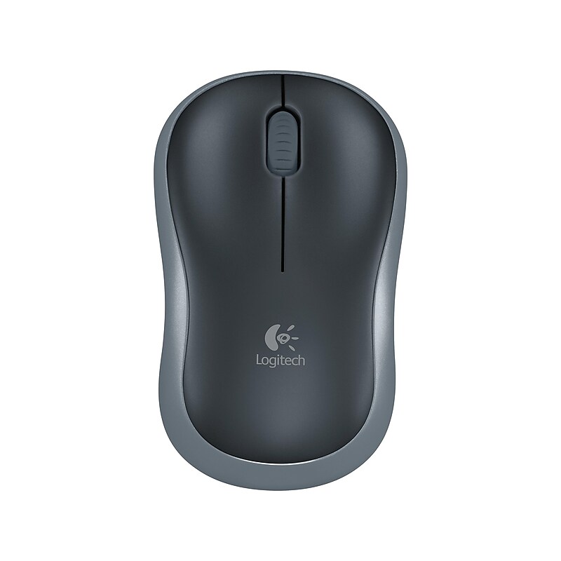 Logitech M185 Wireless Ambidextrous Optical USB Mouse, Swift Grey (910-002225) image 1