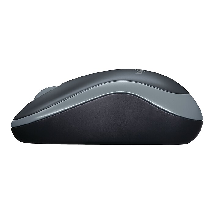 Logitech M185 Wireless Ambidextrous Optical USB Mouse, Swift Grey