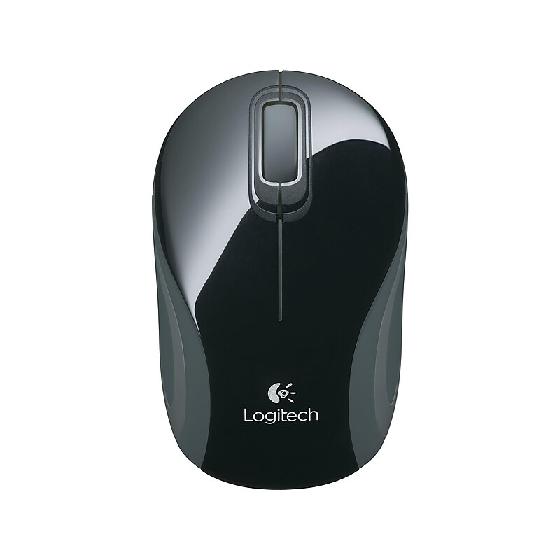 Logitech M187 Mini Wireless Ambidextrous Optical USB Mouse, Black (910-002726) image 1