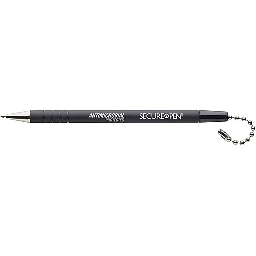 MMF SecureAPen Replacement Counter Top Pen, Medium Point, Black Ink