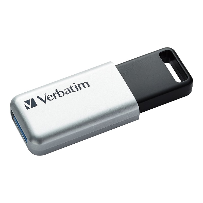 Verbatim Store 'n' Go Pro 32GB USB 3.0 Type A Flash Drive, Silver/Black (98665) image 1