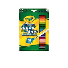 Crayola Super Tips Washable Markers, Fine Line, Assorted