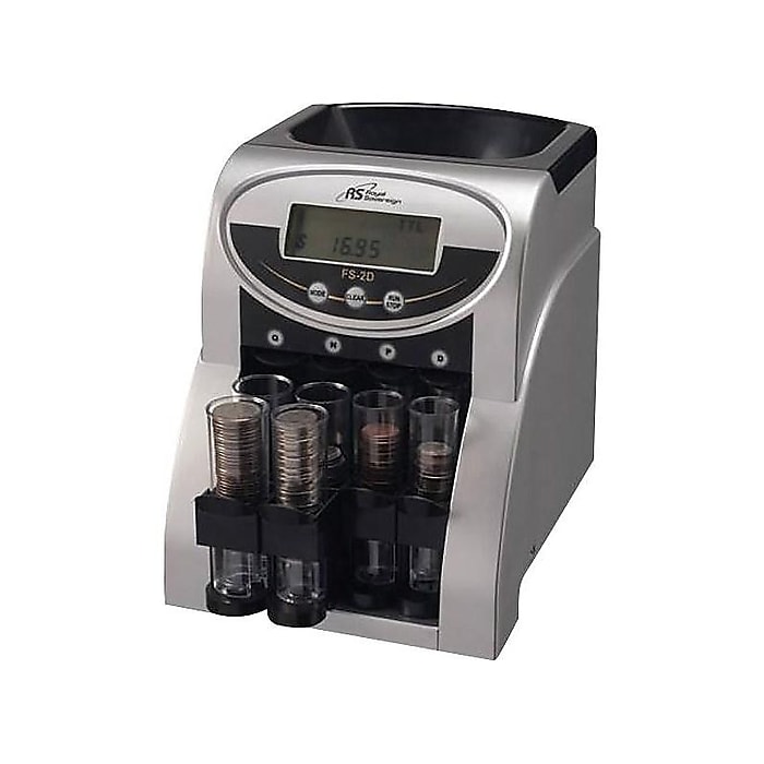 Royal Sovereign 2 Row Electric Coin Counter With Patented Anti-Jam Technology and Digital Counting Display (FS-2D) | Staples Royal Sovereign 2 Row Electric Coin Counter With Patented Anti-Jam Technology and Digital Counting Display (FS-2D) | Staples