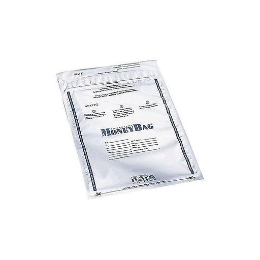 Staples money top bags