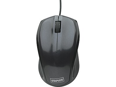 Staples 23415 Optical Mouse, Black 