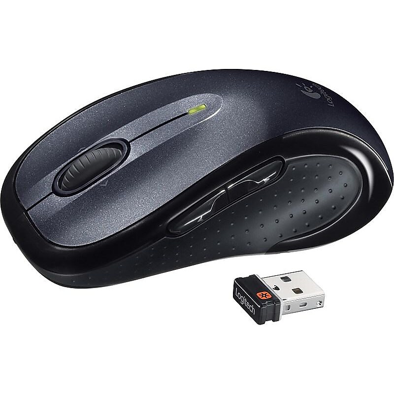 Logitech M510 Wireless Optical USB Mouse, Black (910-001822) image 1