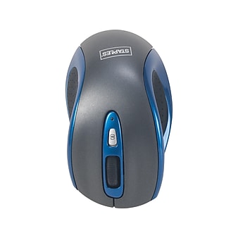 Staples 26503 Wireless Optical Mouse, Blue