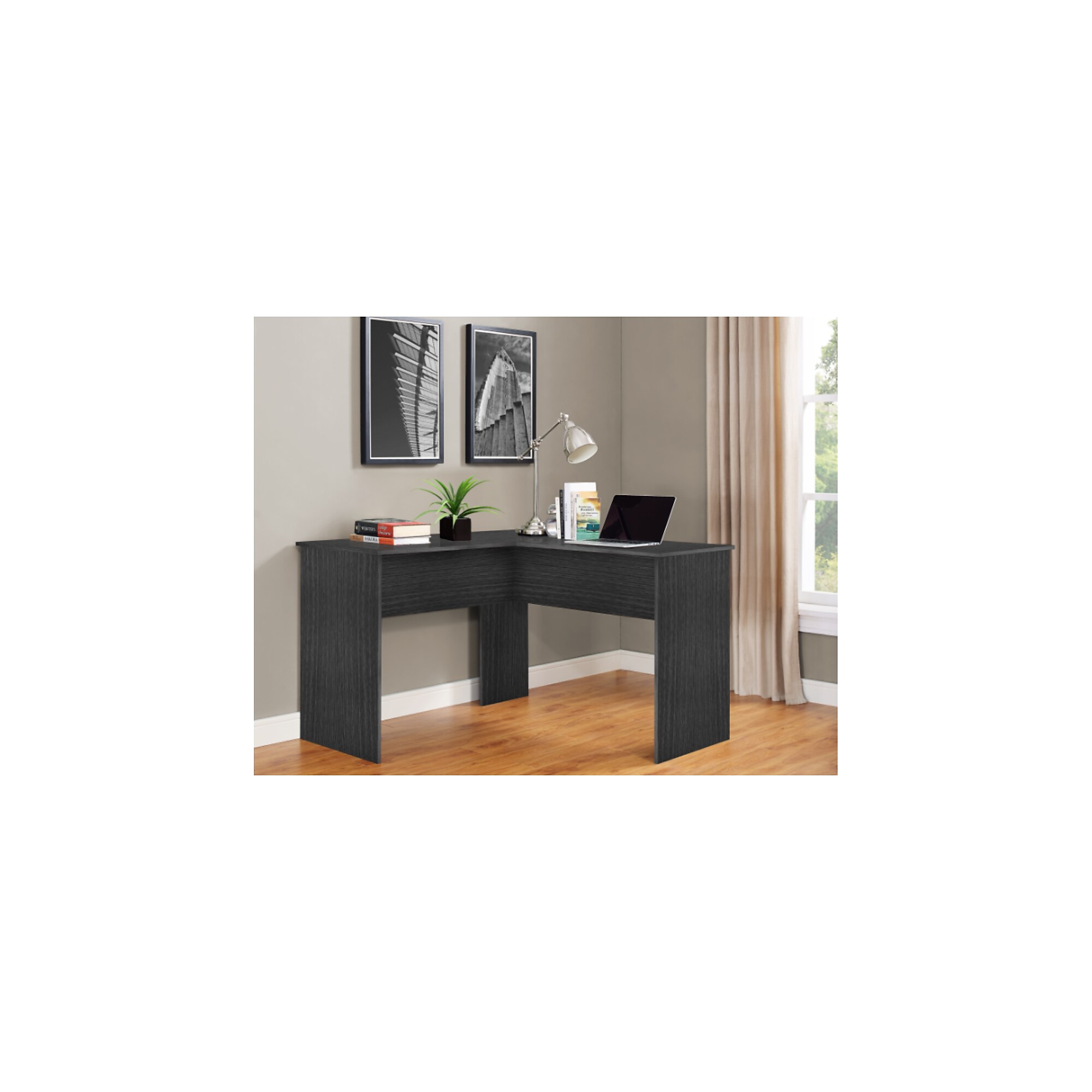Easy 2 Go 48″W Corner Computer Desk, Gray (WE-OF-0152G) Sansujyuku sansujyuku.com