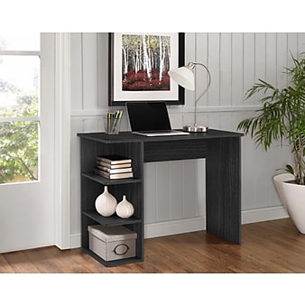 Easy 2 Go Student Desk with Bookcases, Gray (WE-OF-0146G)