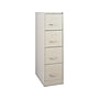 Staples Commercial 4-Drawer Vertical File Cabinet, Letter Size, Lockable, 51.97"H x 14.9"W x 26.5"D, Putty (59597/25410)~#|#~sp37848920_sc7