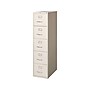 Staples Commercial 5-Drawer Vertical File Cabinet, Letter Size, Lockable, 63.98"H x 14.9"W x 26.5"D, Putty (59590/25431)~#|#~sp37848929_sc7