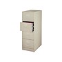 Staples Commercial 4-Drawer Vertical File Cabinet, Legal Size, Lockable, 51.97"H x 18"W x 26.5"D, Putty (59604/25416)~#|#~sp37848931_sc7