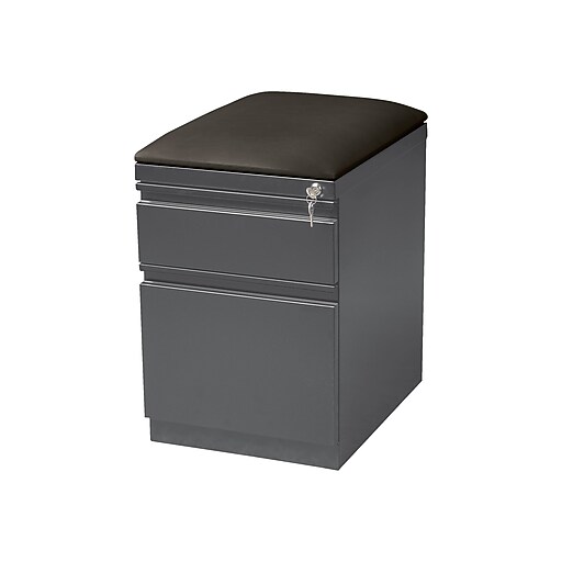 Staples 2Drawer Vertical File Locking, Letter, Black, 19.88"D (26926D) Staples