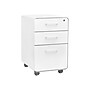 Poppin Stow 3-Drawer Vertical File Cabinet, Locking, Letter/Legal, White, 20"D (100915)~#|#~sp37916706_sc7