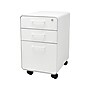 Poppin Stow 3-Drawer Vertical File Cabinet, Locking, Letter/Legal, White, 20"D (100915)~#|#~sp37916707_sc7