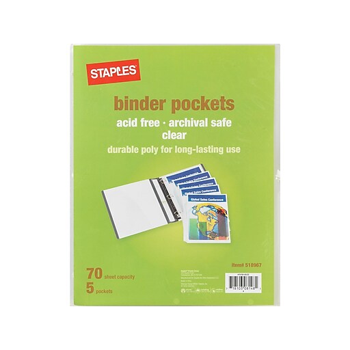 Staples® Binder Pockets at Staples