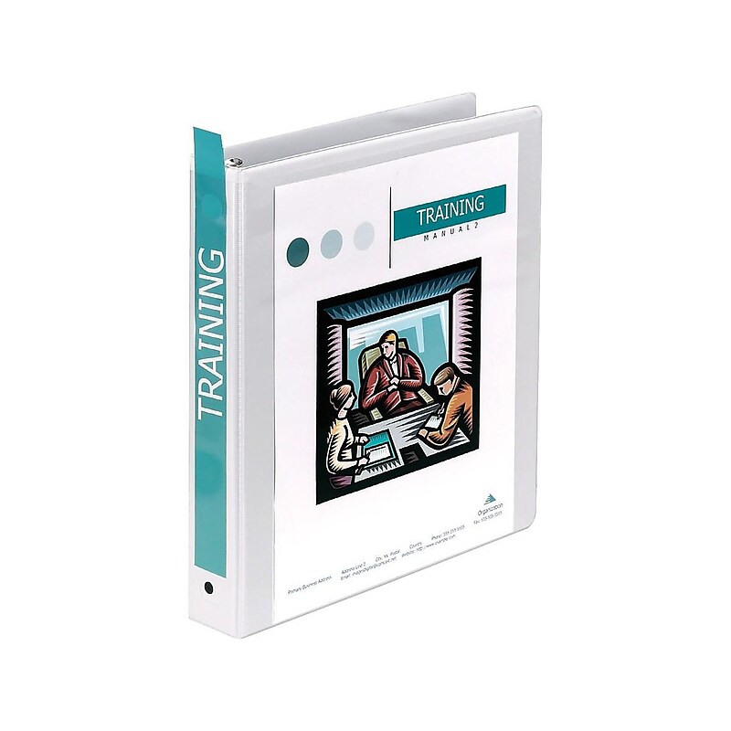 Wilson Jones 362 Basic 1 1/2" 3-Ring View Binders, White (WLJ36234W) image 1