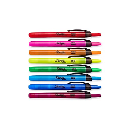 Sharpie® Accent® Retractable Pocket Highlighters, Chisel Tip, Assorted