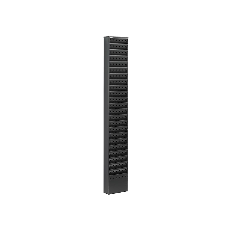 Safco Magazine Holder, 65.5" x 10", Black Steel (4322 BL) image 1