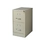 Staples 2-Drawer Vertical File Cabinet, Letter Size, Lockable, 28.38"H x 15"W x 22"D, Putty (22334D)~#|#~sp37916839_sc7