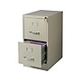 Staples 2-Drawer Vertical File Cabinet, Letter Size, Lockable, 28.38"H x 15"W x 22"D, Putty (22334D)~#|#~sp37916840_sc7