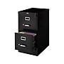Staples 2-Drawer Vertical File Cabinet, Locking, Letter, Black, 22"D (22335D)~#|#~sp37916841_sc7