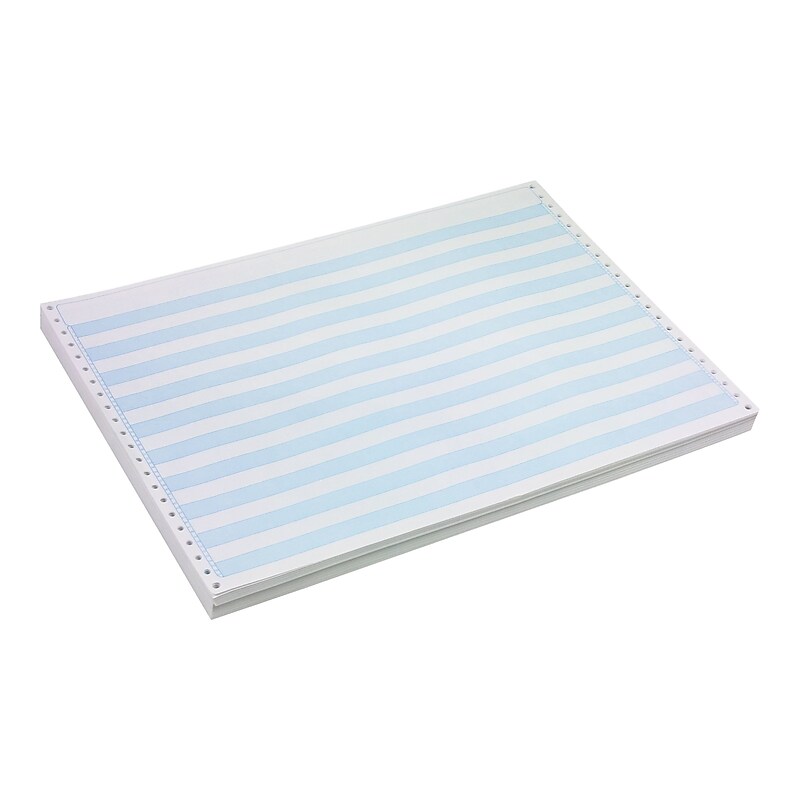 Staples 14.875" x 11" Computer Paper, 18 lbs., 100 Brightness, 2800/Carton (26158/177174/48) image 1