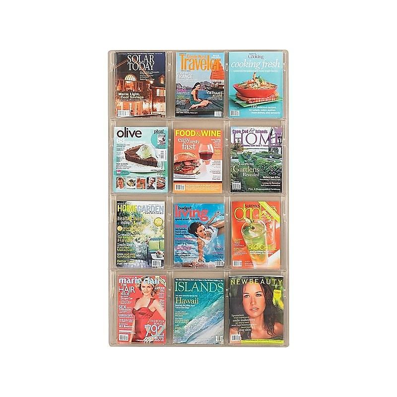 Safco Magazine Holder, 49" x 30", Clear Plastic (5602 CL) image 1